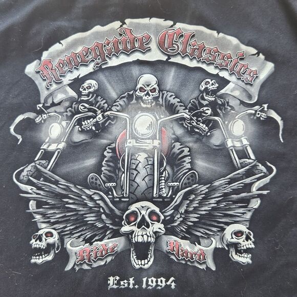 Dickies Renegade Classics Work Shirt Motorcycle Garage Button Front Size M - Picture 5 of 7